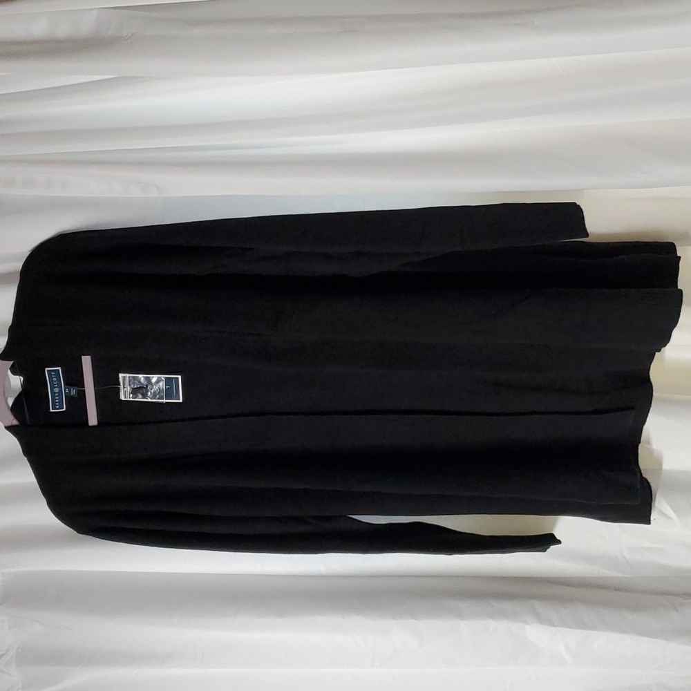 Karen Scott open black Cardigan size 3X new with tag! - Picture 3 of 5